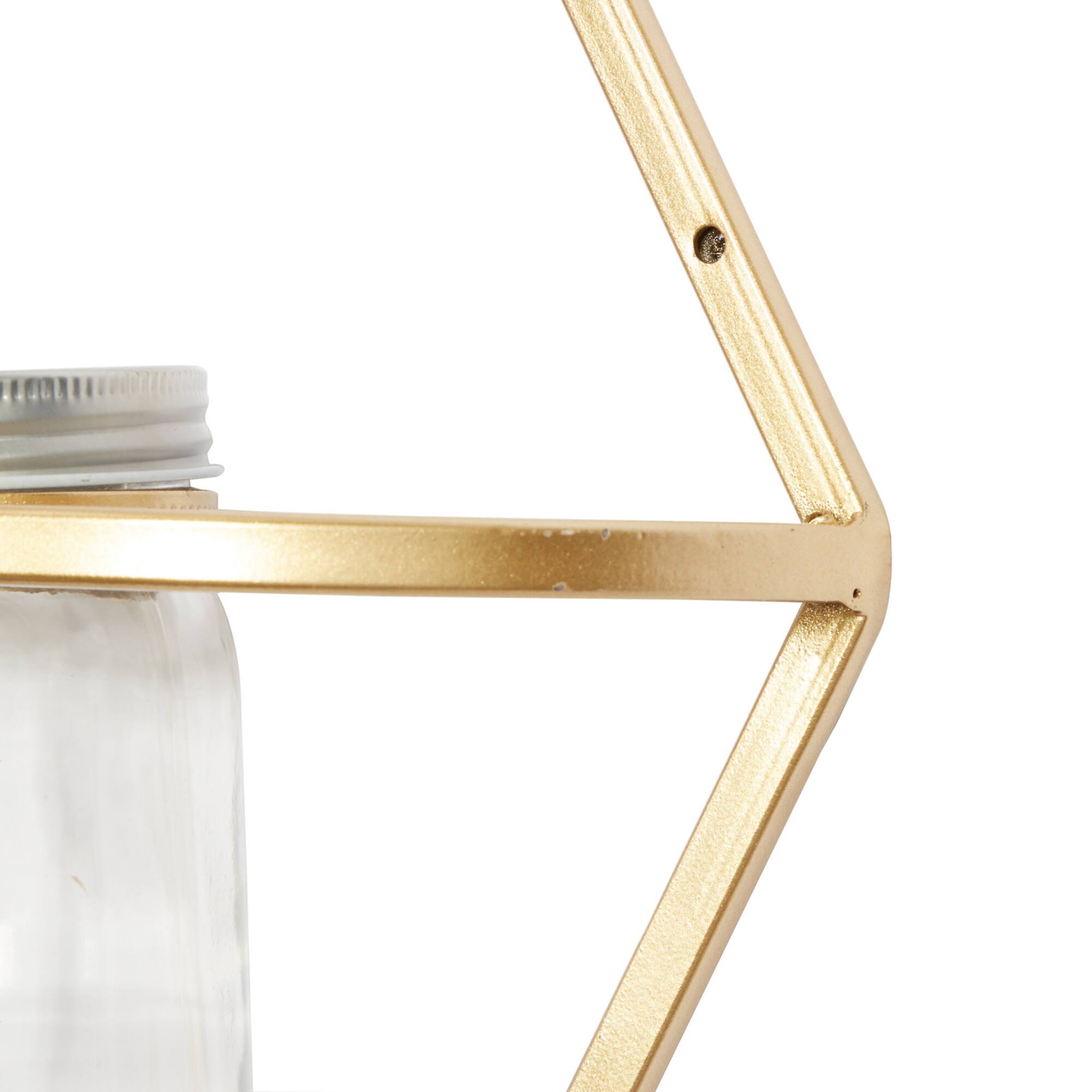 CosmoLiving by Cosmopolitan Gold Vase Metal Wall Décor Set, 3ct.